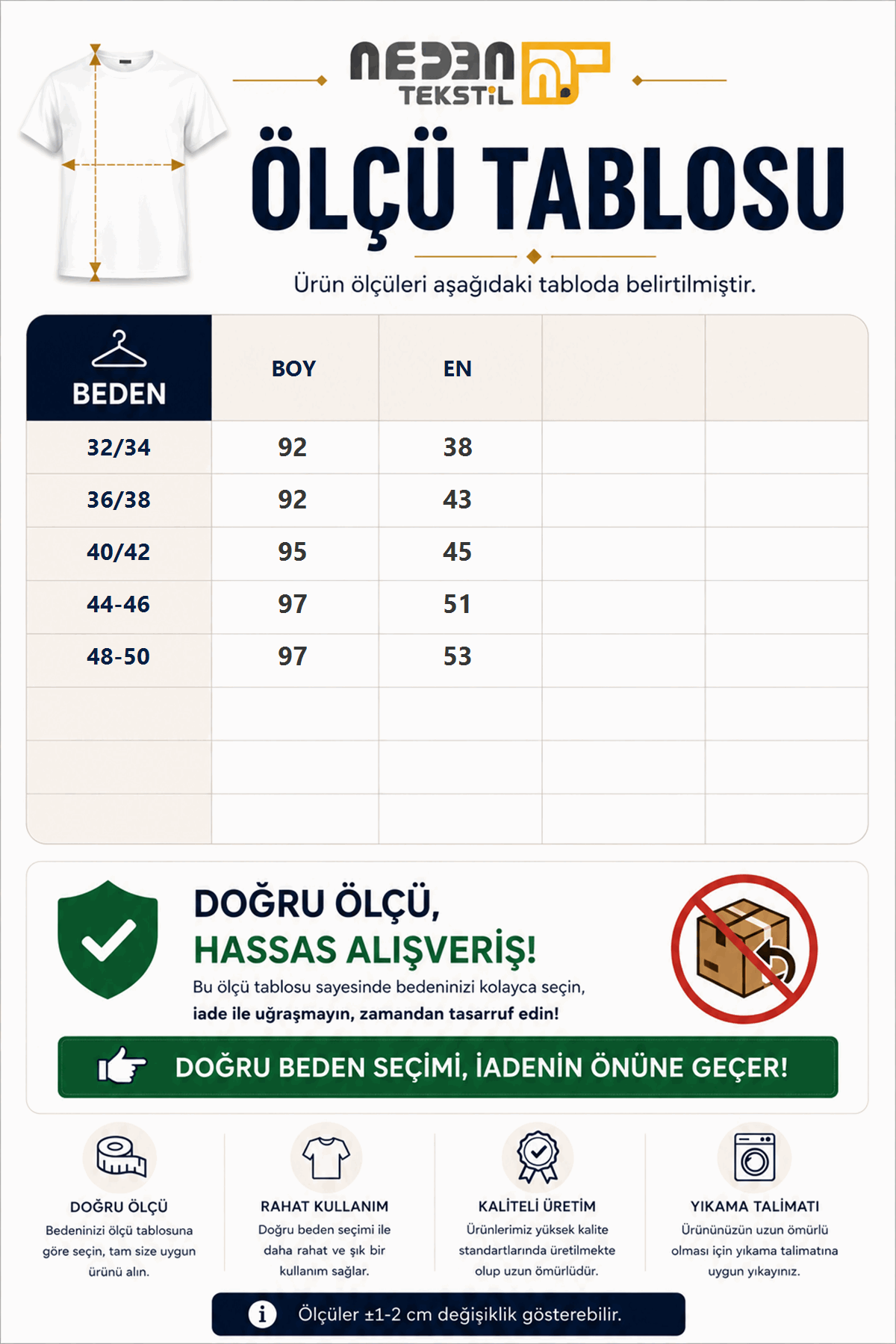 Ölçü tablosu
